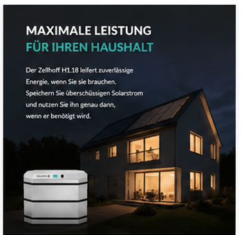 Zellhoff H1.18 Hochvolt-Batteriespeicher – 18,7 kWh / 16,8 kWh nutzbar