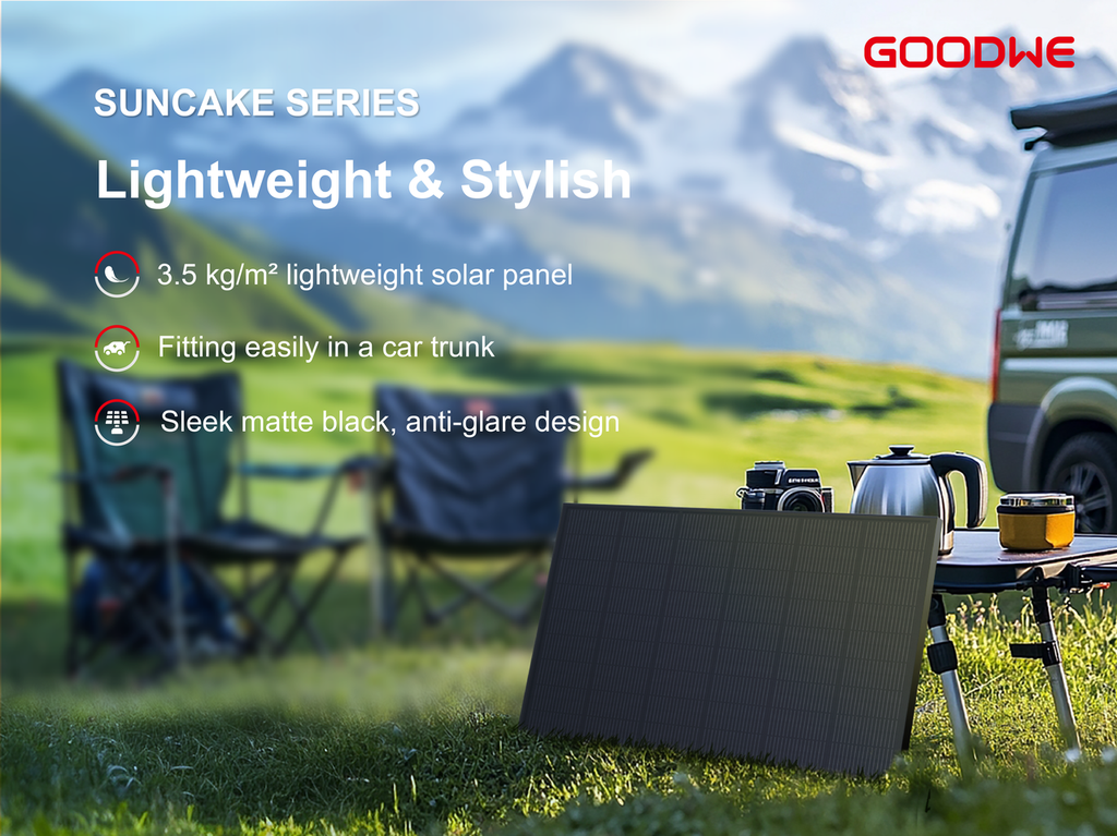 GoodWe SunCake Lite 820 W Balkonkraftwerk – Plug & Play Komplettset mit 800 W Mikro-Wechselrichter